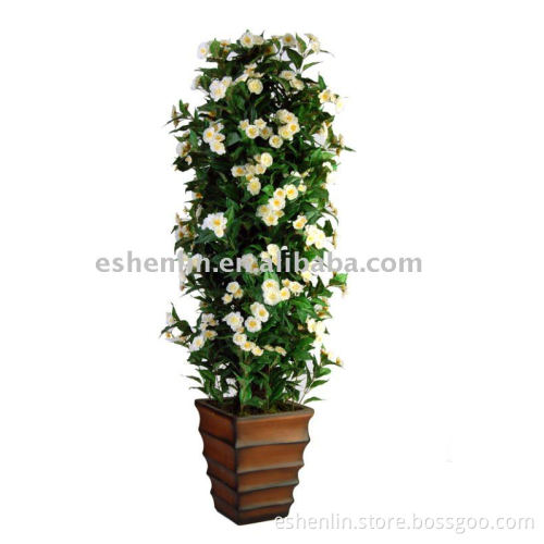 Decorative artificial/plastic/man-made cherry potted plant
